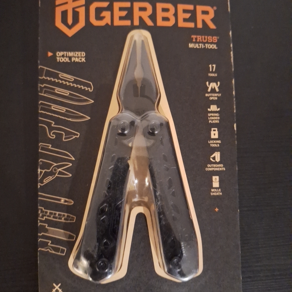 Gerber Black Webbing Tool Sheath with Logo